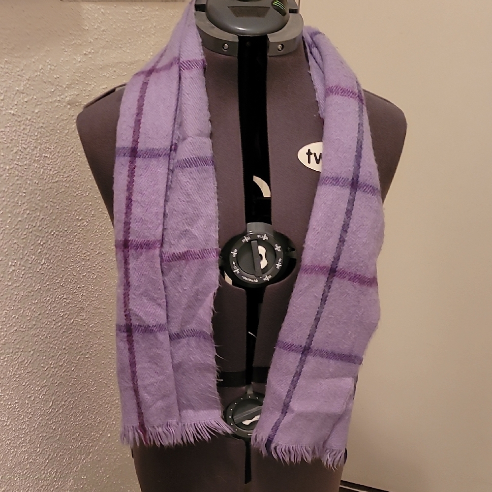 Purple Plaid Women's Scarf